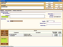 Screenshot of EMMS (Enterprise Material Management System)